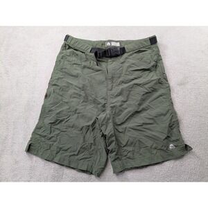 Nike ACG Men Hiking Shorts Size 32 Olive Green Nylon Belted Cargo Trail RN104141